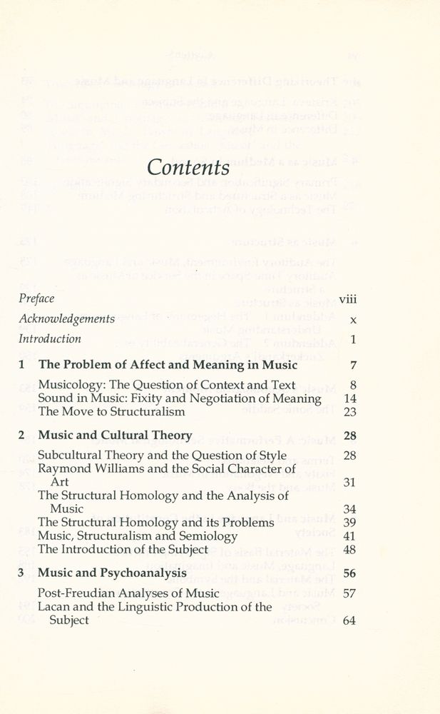 『Music and Cultural Theory』 2