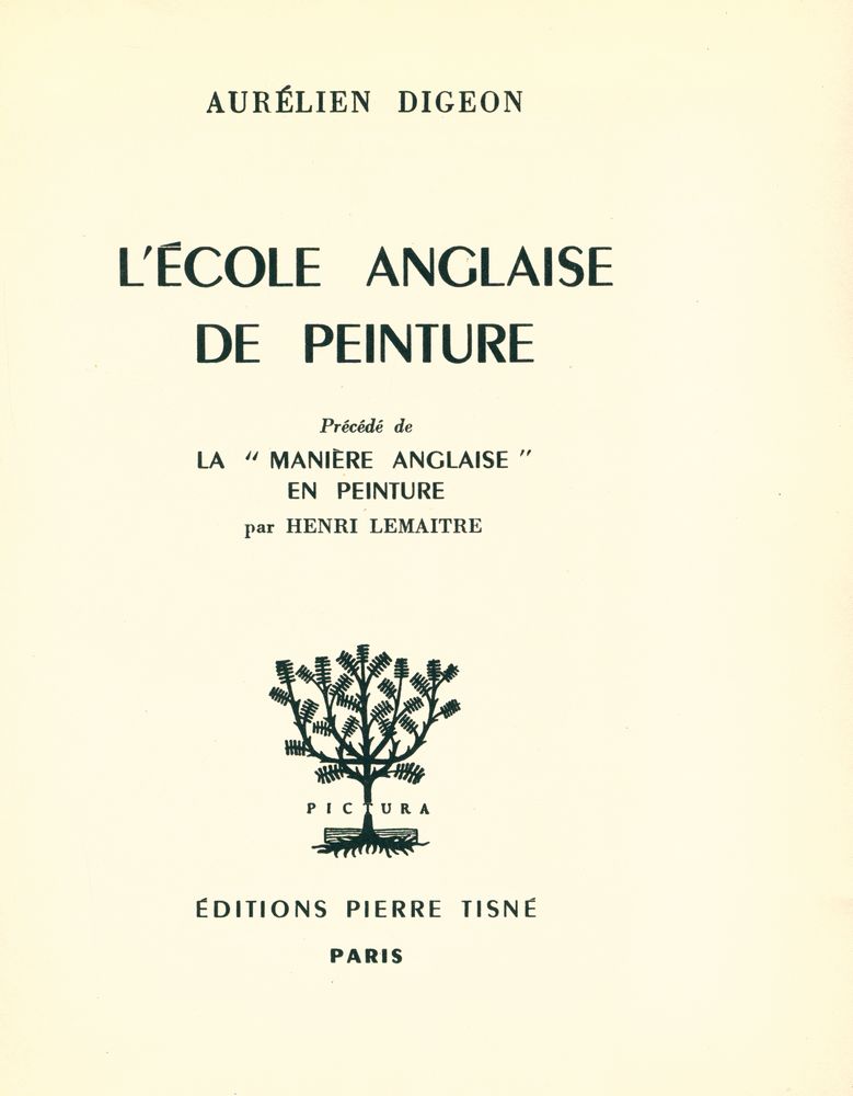 『L'ÉCOLE ANGLAISE DE PEINTURE Précédé de LA 