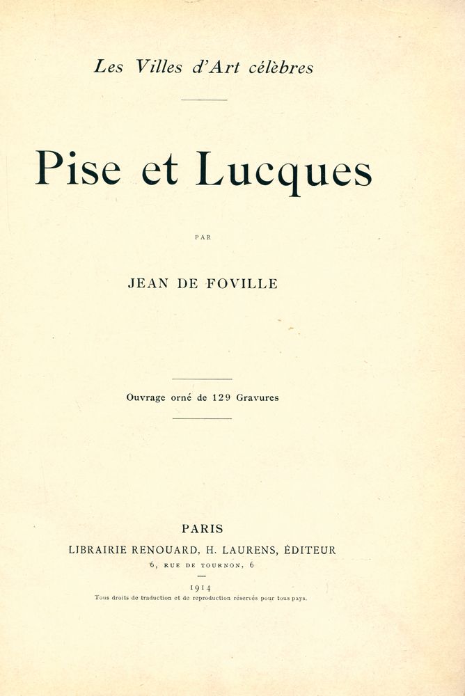 『Les Villes d'Art célèbres : Pise et Lucques』 2