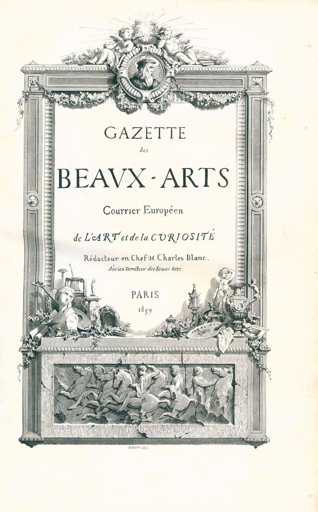 『GAZETTE des BEAUX - ARTS 2 : Courrier Européen de L'ART et de la CURIOSITÉ』 1