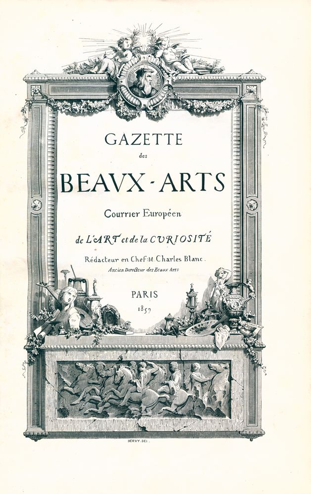 『GAZETTE des BEAUX - ARTS 1 : Courrier Européen de L'ART et de la CURIOSITÉ』 1