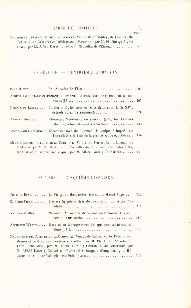 『GAZETTE des BEAUX - ARTS 1 : Courrier Européen de L'ART et de la CURIOSITÉ』 4