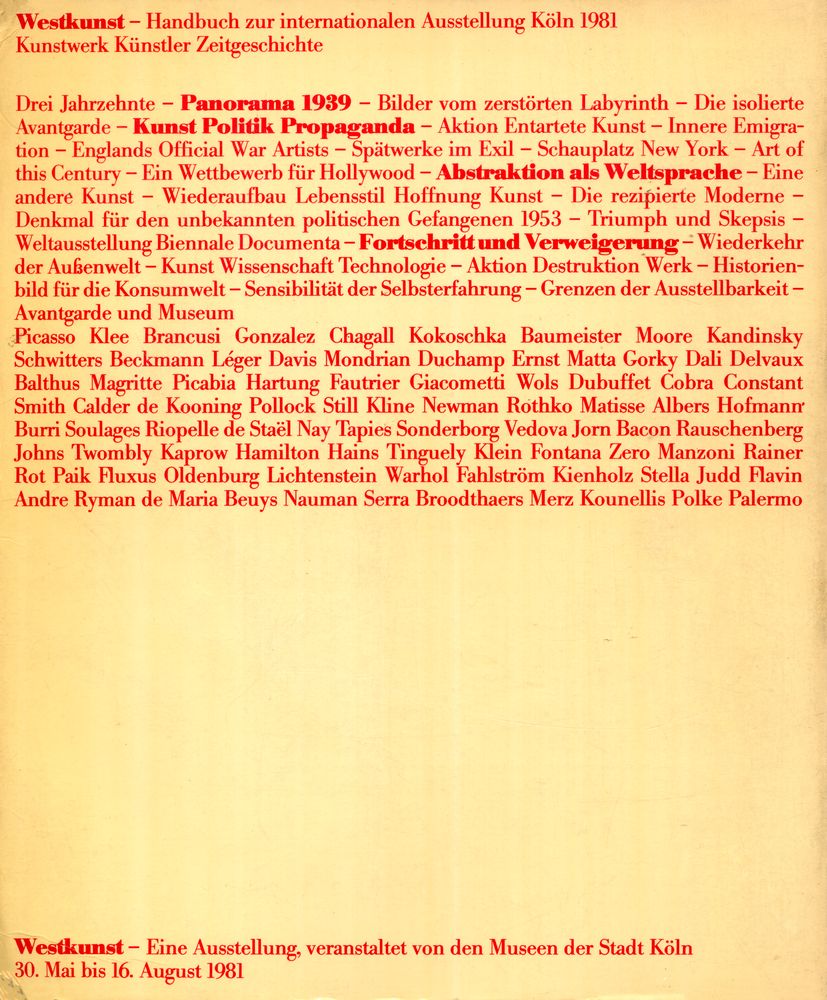 『Westkunst : Zeitgenössische Kunst seit 1939』 4