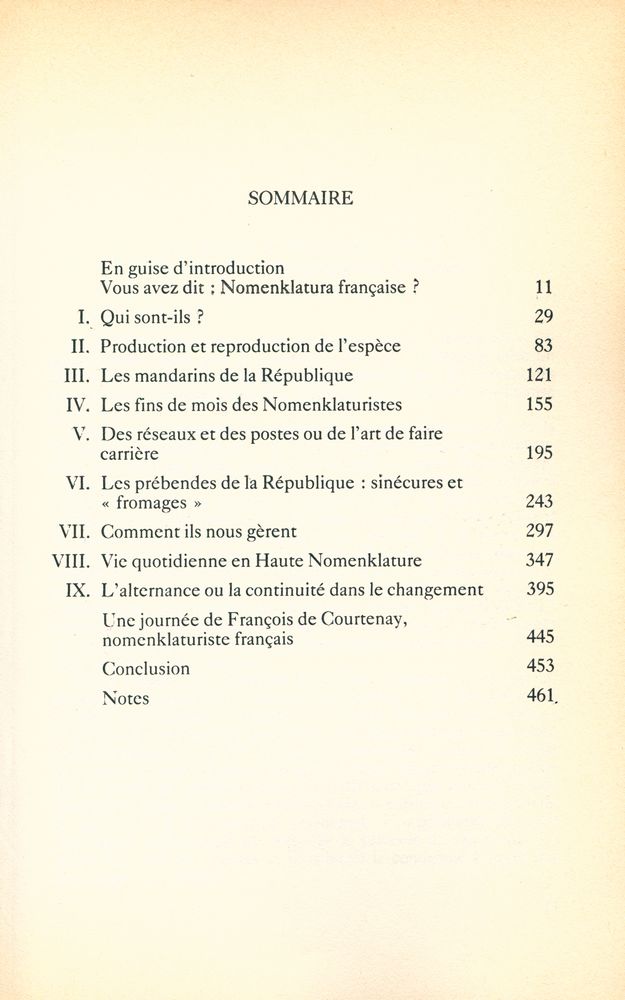『LA NOMENKLATURA FRANÇAISE : Pouvoirs et privilèges des élites』 2