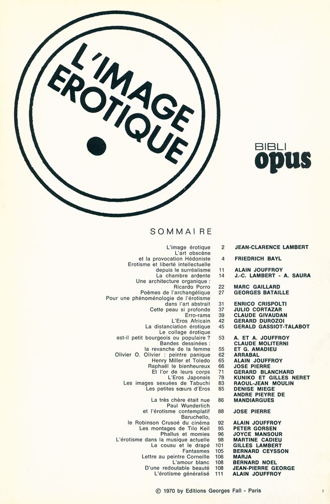 『L'IMAGE EROTIQUE』 2