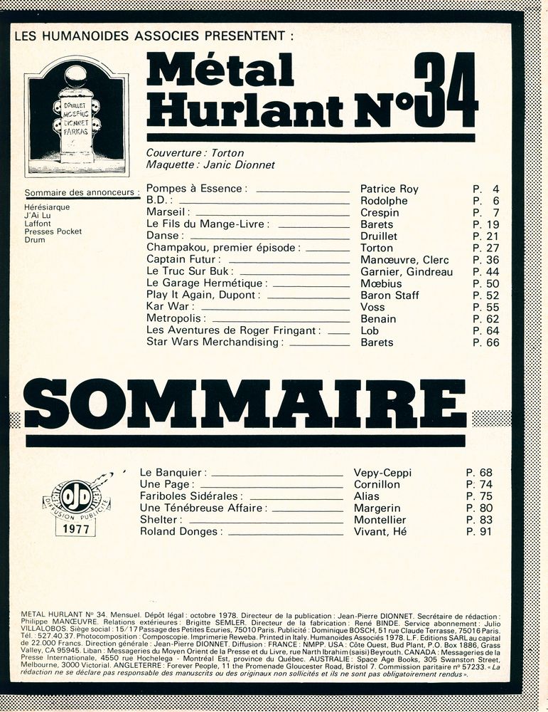 『Metal Hurlant』 Nº 34 2