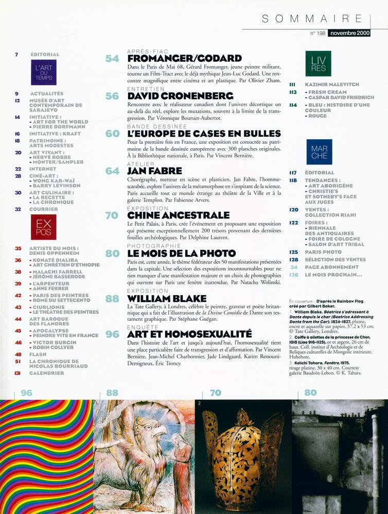 『Beaux Arts magazine』 Nº 198 NOVEMBRE 2000  2