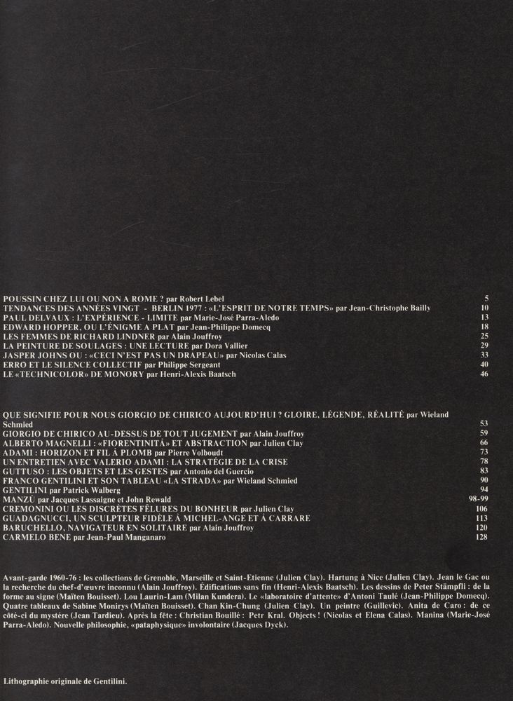 『XXe siècle N° 50 - PANORAMA 78* : ITALIE 78』 3