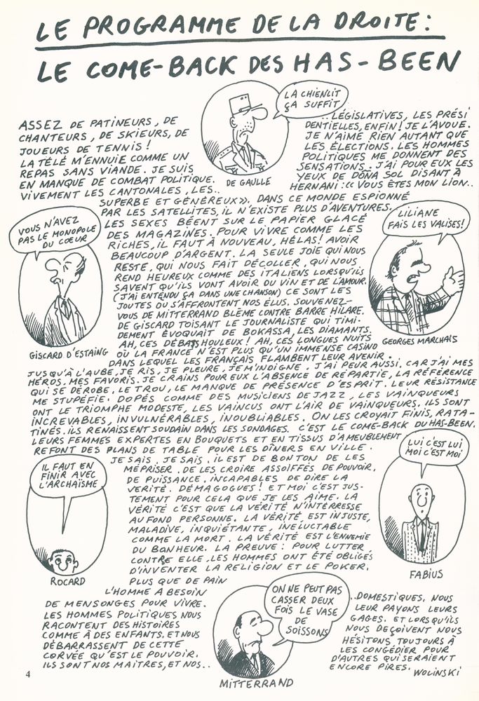 『LE PROGRAMME DE LA DROITE』 2