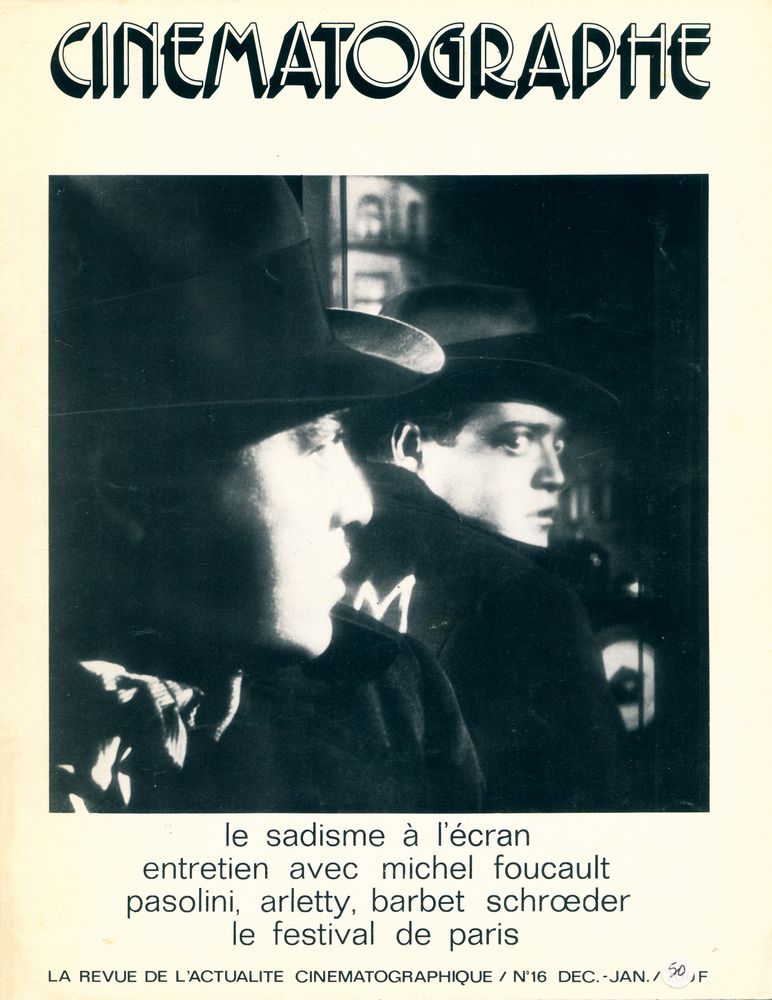 『CINEMATOGRAPHE』 N°16 DÉCEMBRE 1975 - JANVIER 1976 1
