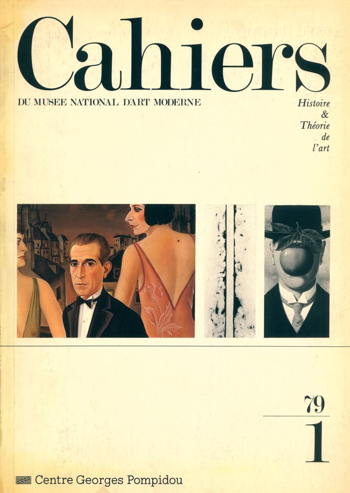 『Cahiers DU MUSEE NATIONAL D'ART MODERNE』  N° 1 1979 1