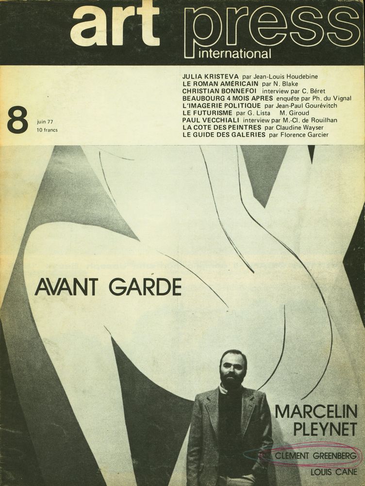 『art press international』 8 juin 1977 1