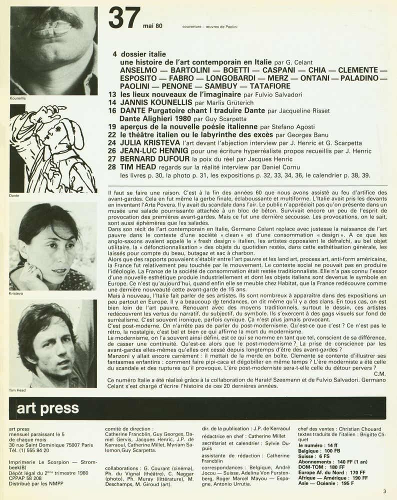 『art press』 37 MAI 1980 2