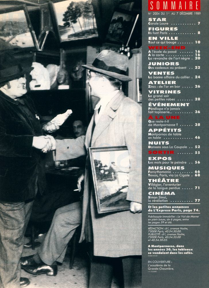 『L'EXPRESS』 N° 2004 DÉCEMBRE 1989 2
