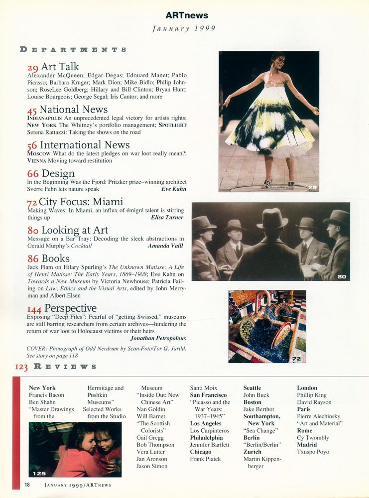 『ARTnews』 January 1999  2
