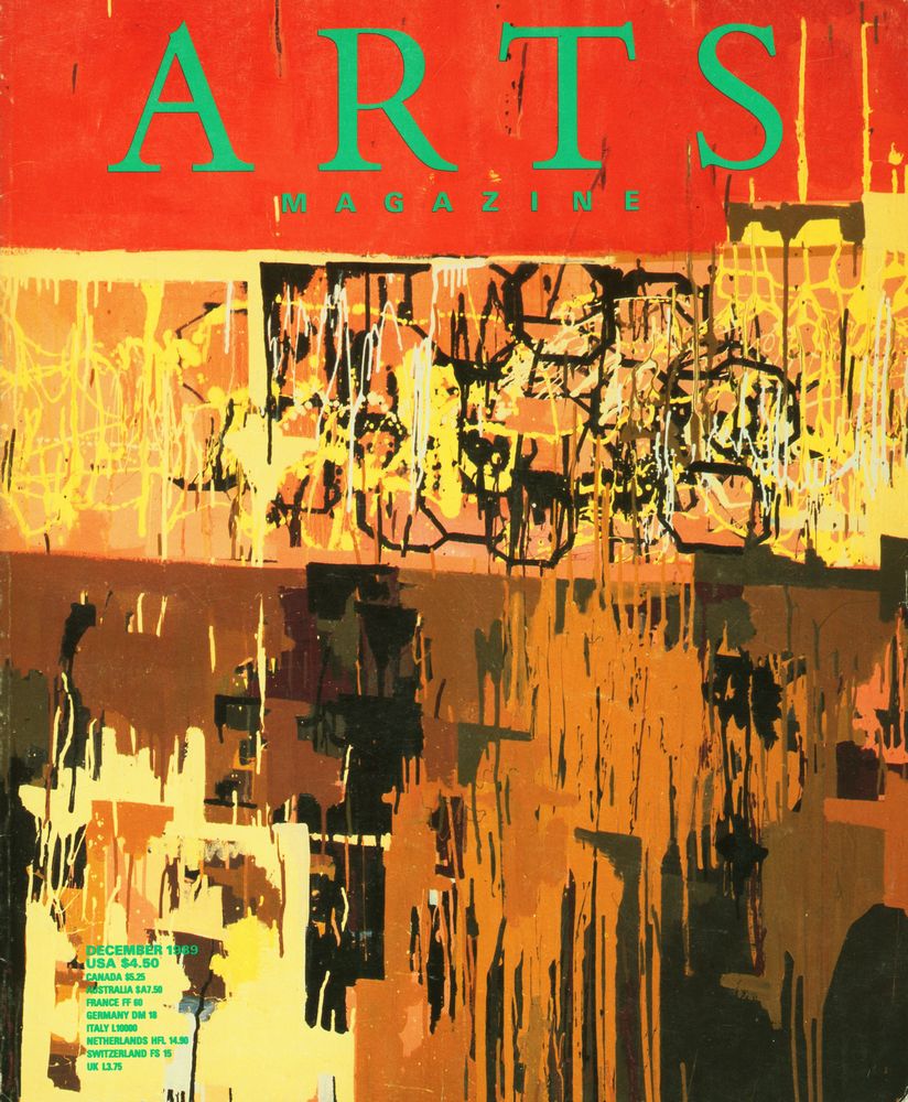 『ARTS MAGAZINE』 DECEMBER 1989 1