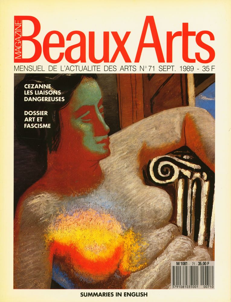 『Beaux Arts Magazine』 N° 71 SEPTEMBRE 1989 1