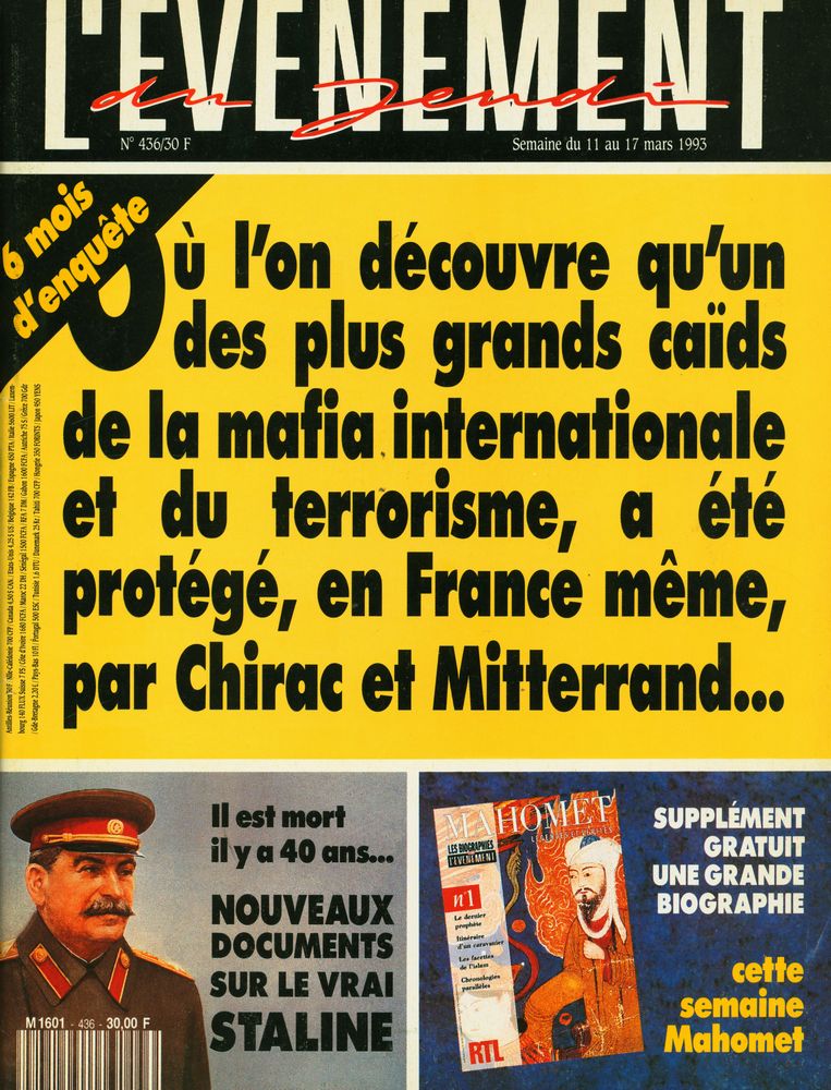 『L'EVENEMENT DU JEUDI』 N°436 DU 11 AU 17 MARS 1993 1
