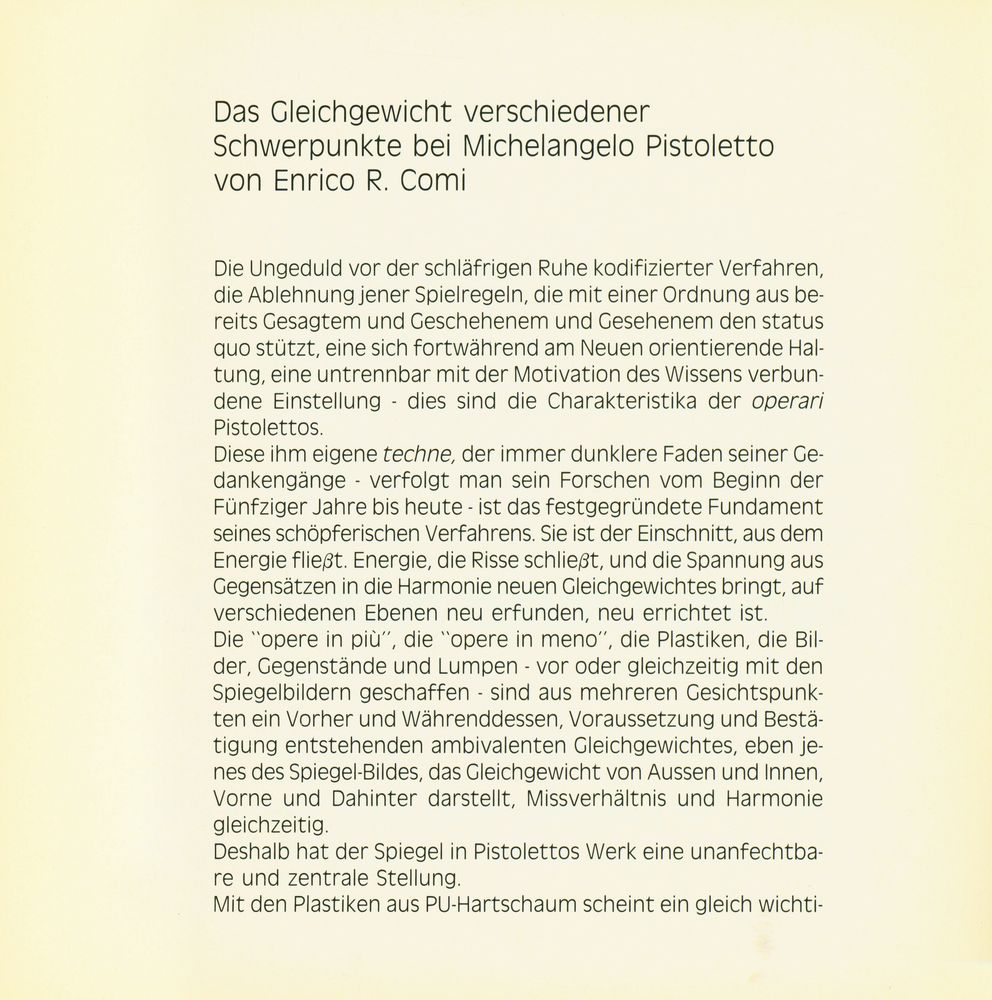 《MICHELANGELO PISTOLETTO : 2. Dezember 1982 - 29. Januar 1983》 2