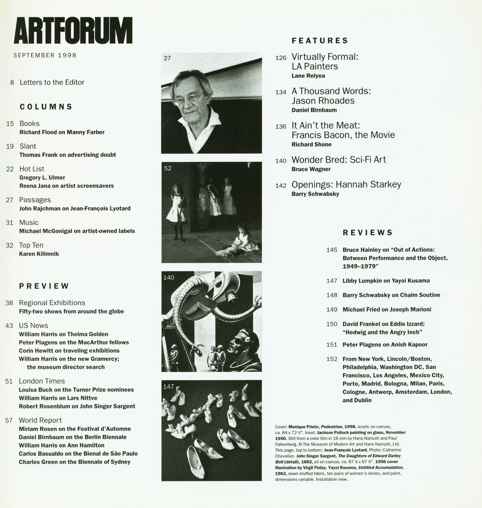『ARTFORUM INTERNATIONAL』 SEPTEMBER 1998 2