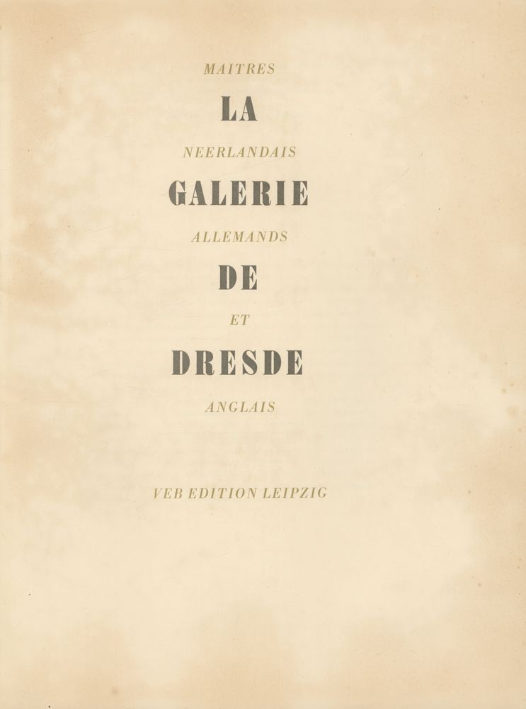 《LA GALERIE DE DRESDE》 2
