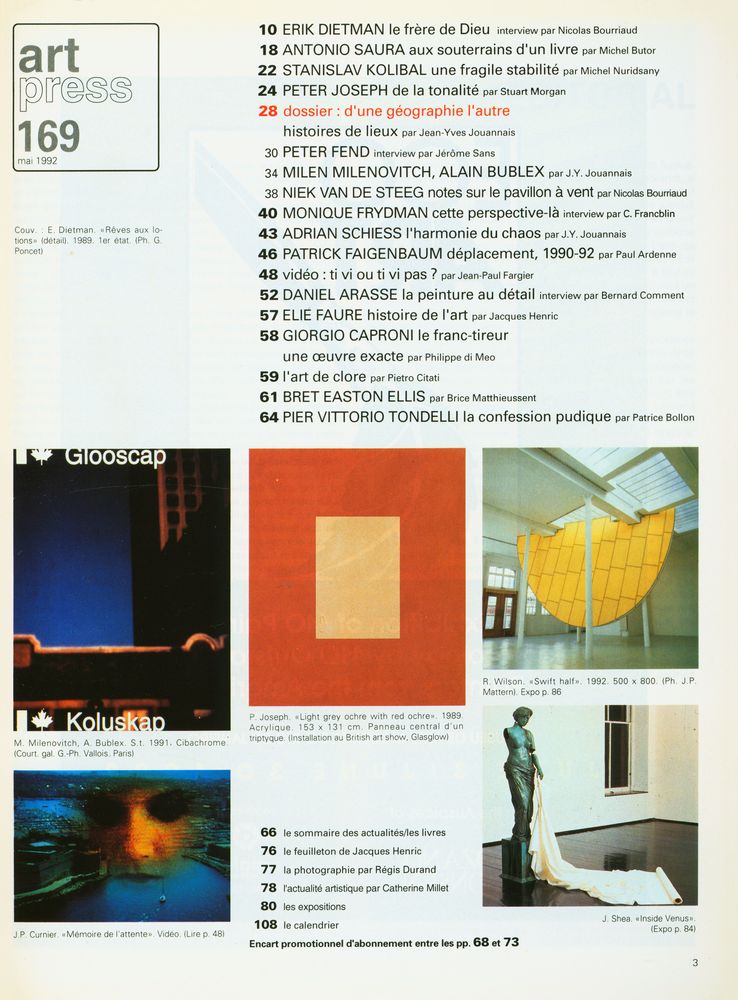 『art press』 169 MAI 1992 2