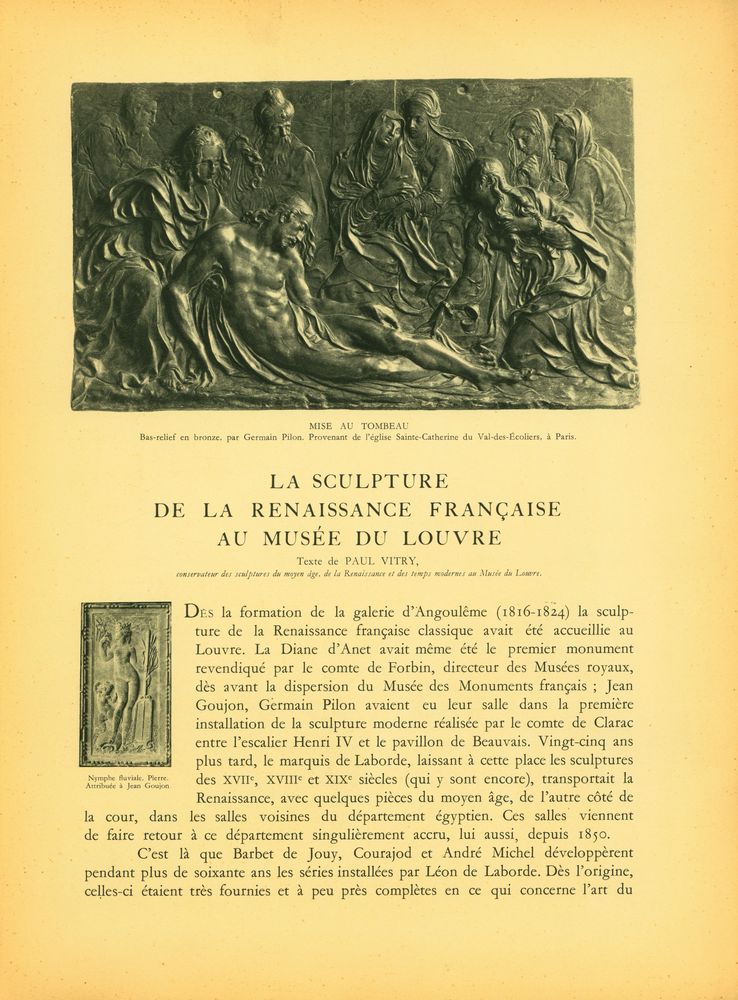 《LE LOUVRE - SCULPTURE DE LA RENAISSANCE FRANÇAISE》 2