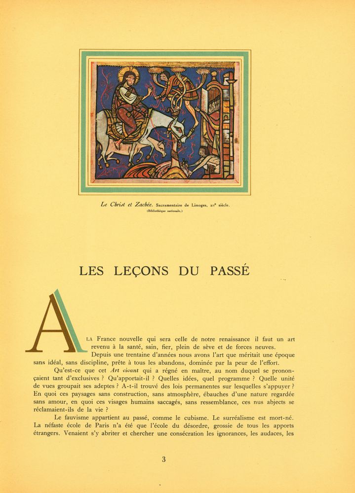 《POUR UNE RENAISSANCE DE LA PEINTURE FRANÇAISE》 2
