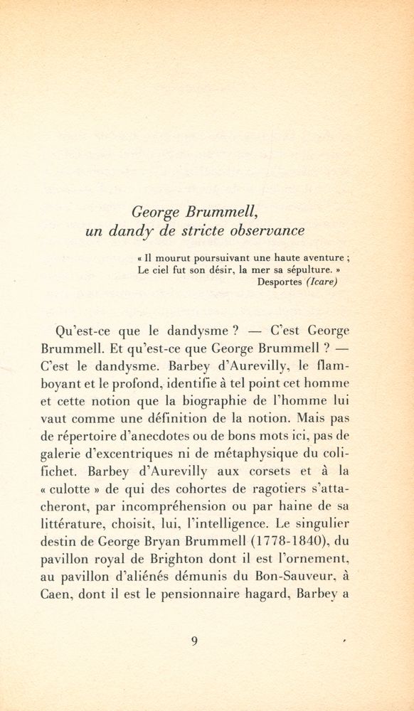 『DU DANDYSM : ET DE GEORGE BRUMMELL』 2