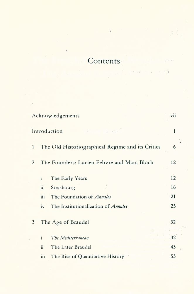 『The French Historical Revolution : The Annales School, 1929 - 89』 2