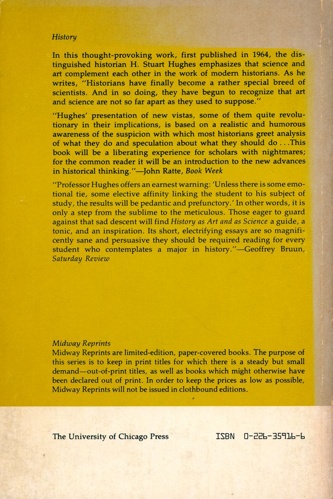 『History as Art and as Science: Twin Vistas on the Past』 3