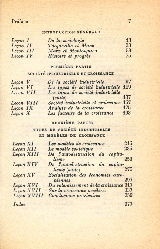 『dix - huit leçons sur la société industrielle』 2