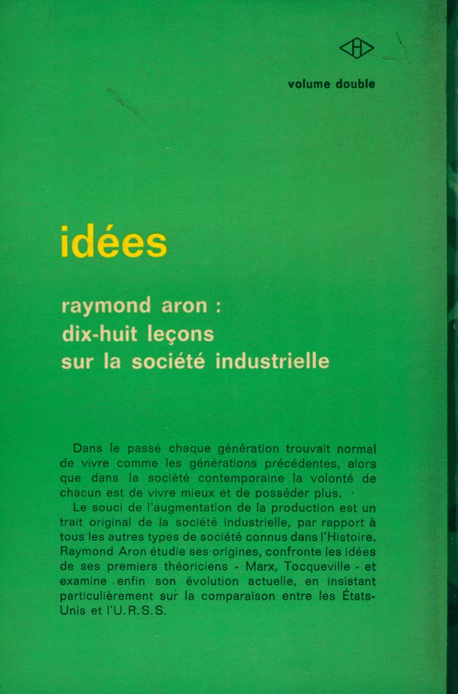 『dix - huit leçons sur la société industrielle』 3