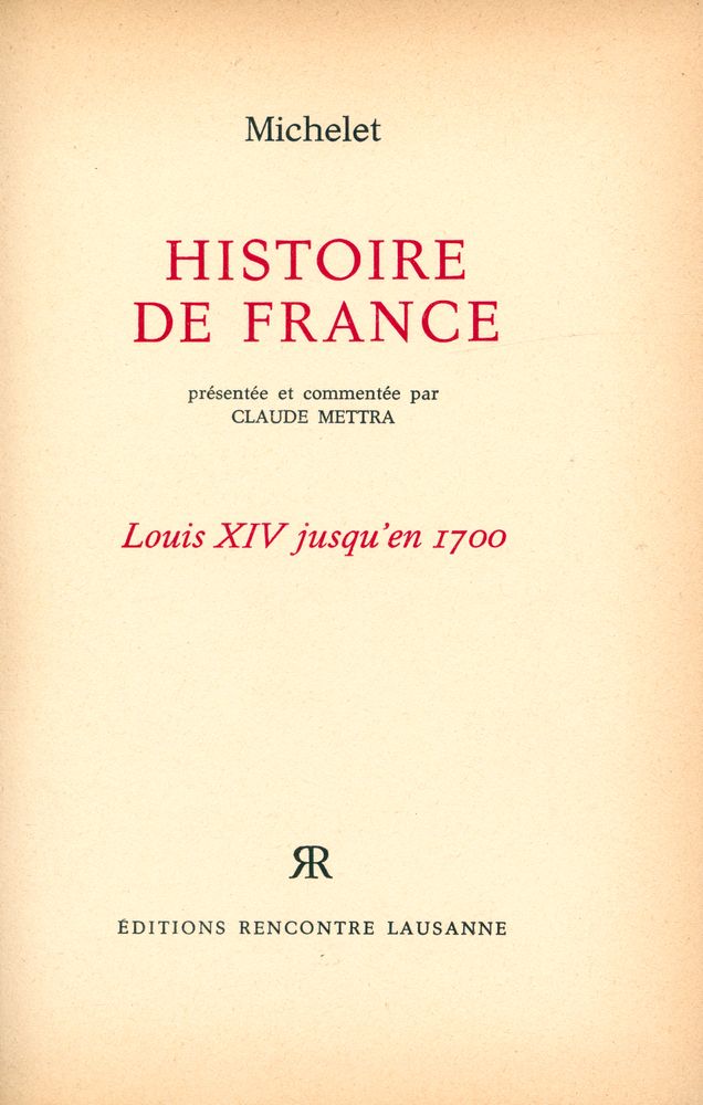 『HISTOIRE DE FRANCE : Louis XIV jusqu'en 1700』 1