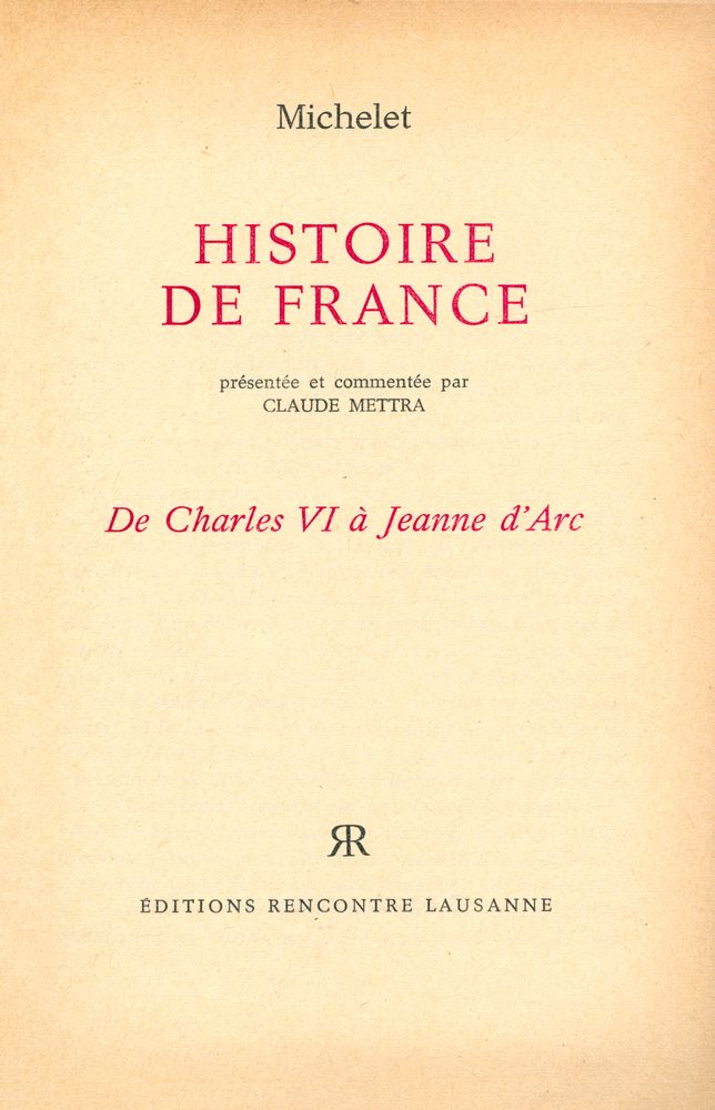 『HISTOIRE DE FRANCE : De Charles VI à Jeanne d'Arc』 1