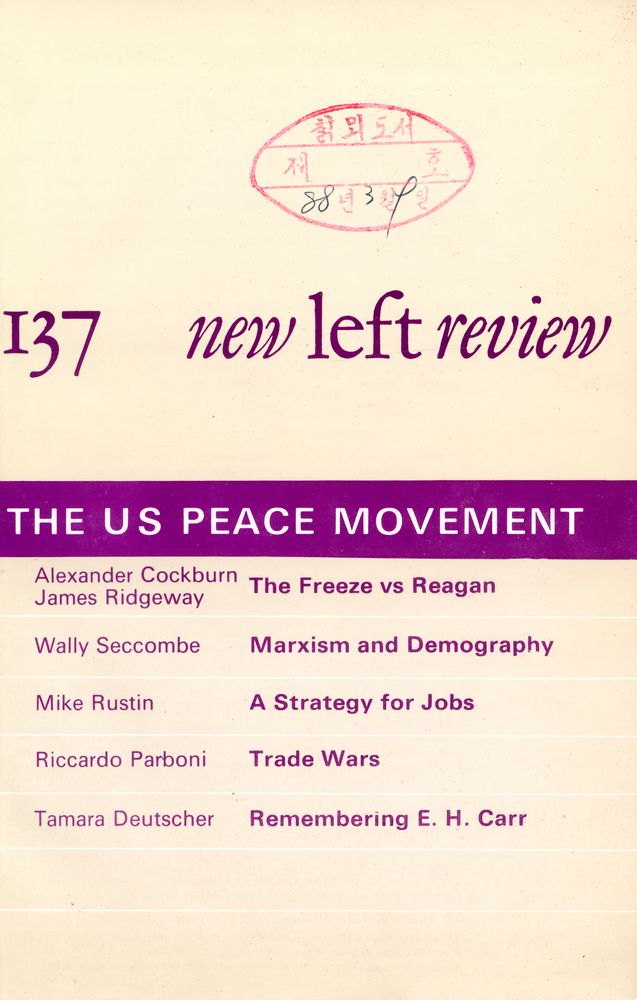 『new left review』 1983 Volume 24 Number 137 - 142 2