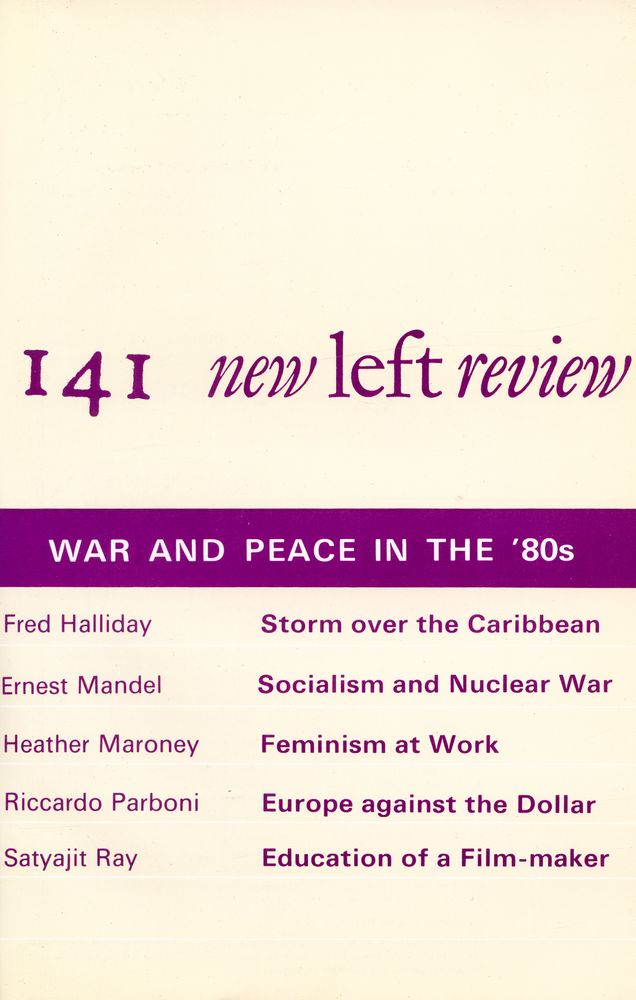 『new left review』 1983 Volume 24 Number 137 - 142