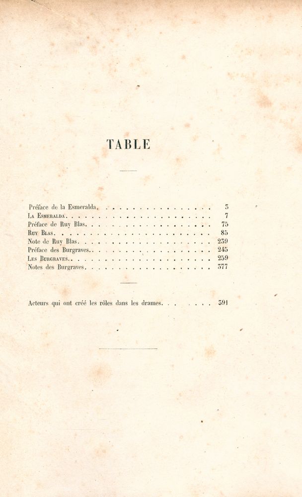 『ŒUVRES COMPLÈTES DE VICTOR HUGO - DRAME Ⅳ : RUY BLAS - LES BURGRAVES - LA ESMERALDA』 2