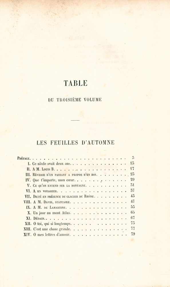 『ŒUVRES COMPLÈTES DE VICTOR HUGO - POÉSIE Ⅲ : LES FEUILLES D'AUTOMNE - LES CHANTS DU CRÉPUSCULE』 3