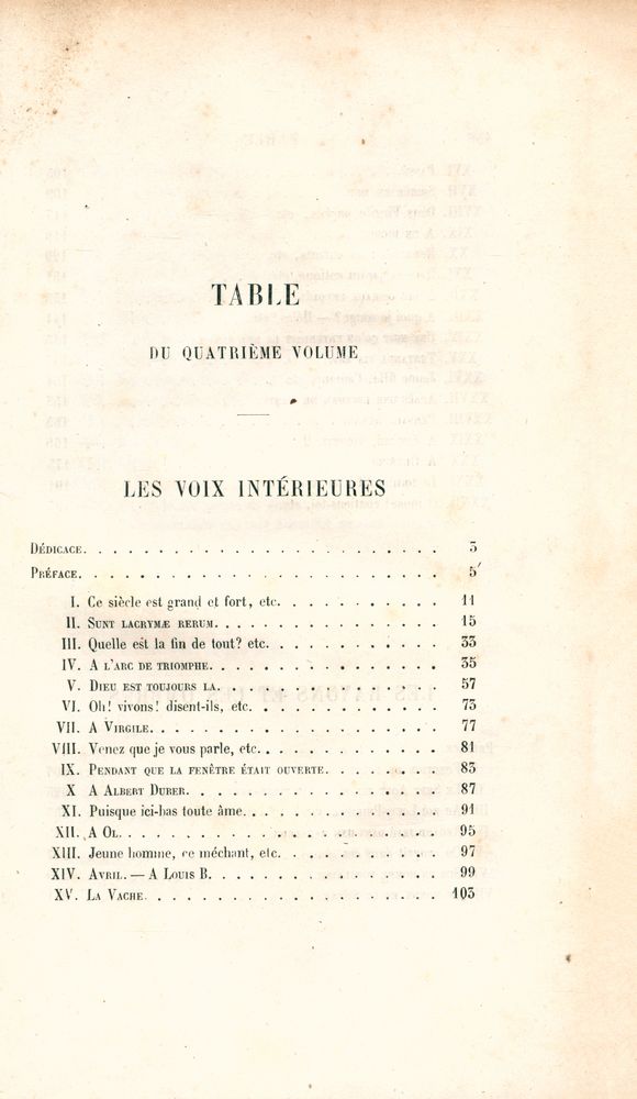 『ŒUVRES COMPLÈTES DE VICTOR HUGO - POÉSIE Ⅳ : LES VOIX INTÉRIEURES - LES RAYONS ET LES OBRES』 2