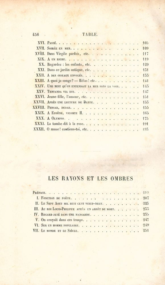 『ŒUVRES COMPLÈTES DE VICTOR HUGO - POÉSIE Ⅳ : LES VOIX INTÉRIEURES - LES RAYONS ET LES OBRES』 3