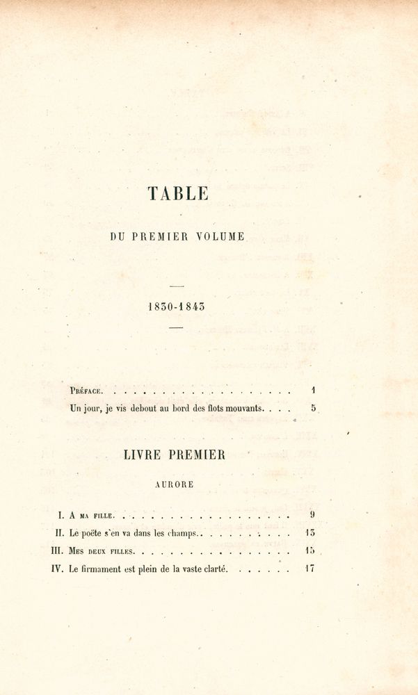 『ŒUVRES COMPLÈTES DE VICTOR HUGO - POÉSIE Ⅴ : LES CONTEMPLATIONS, Ⅰ』 2