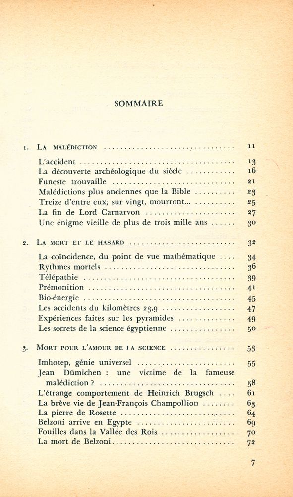 『la malédiction des Pharaons』 2