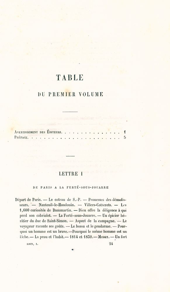 『ŒUVRES COMPLÈTES DE VICTOR HUGO - LE RHIN : LETTRES A UN AMI Ⅰ』 2