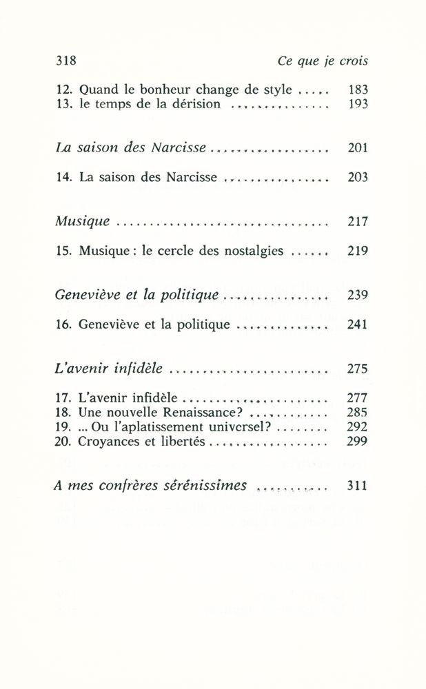 『CE QUE JE CROIS』 3