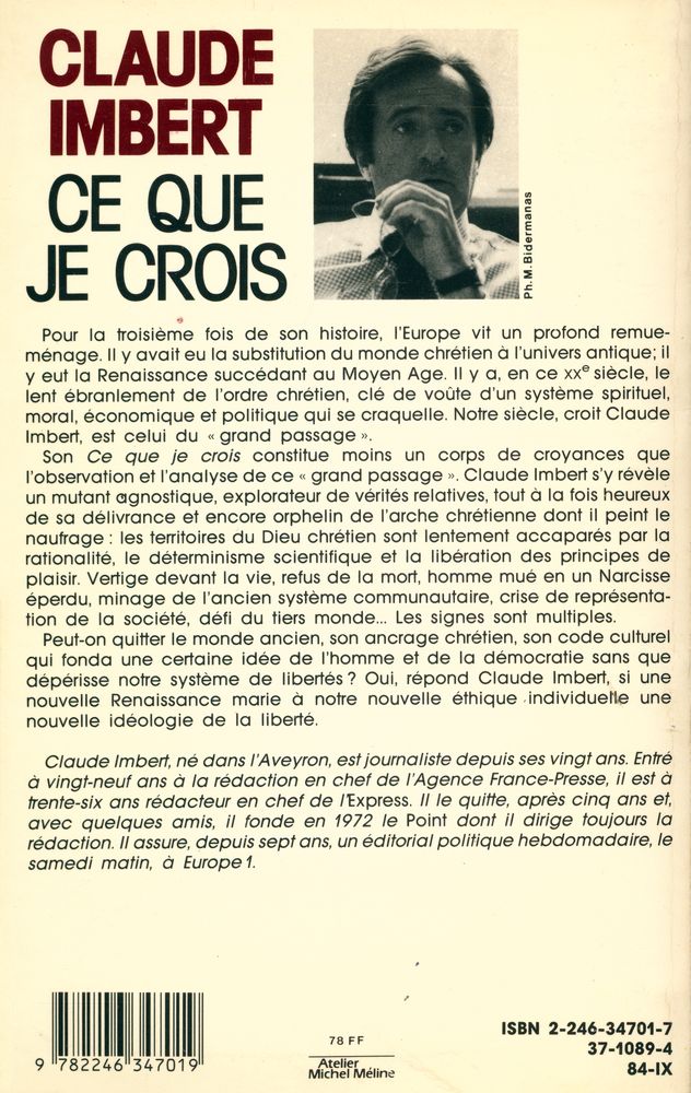 『CE QUE JE CROIS』 4