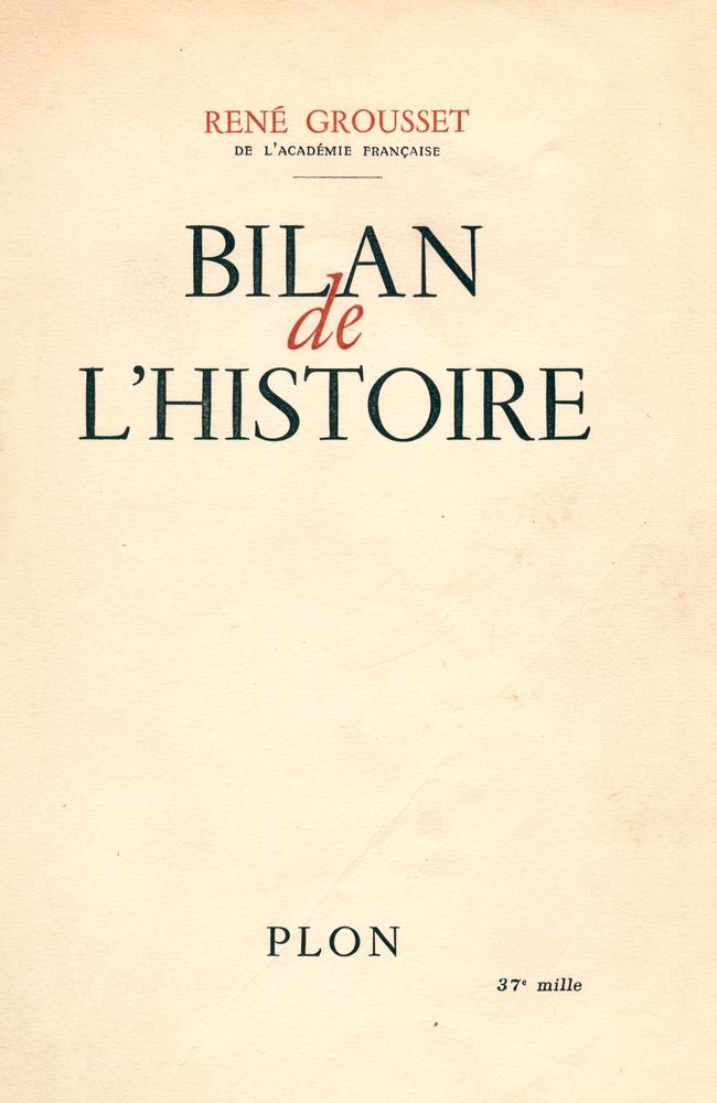 『BILAN DE L'HISTOIRE』 1