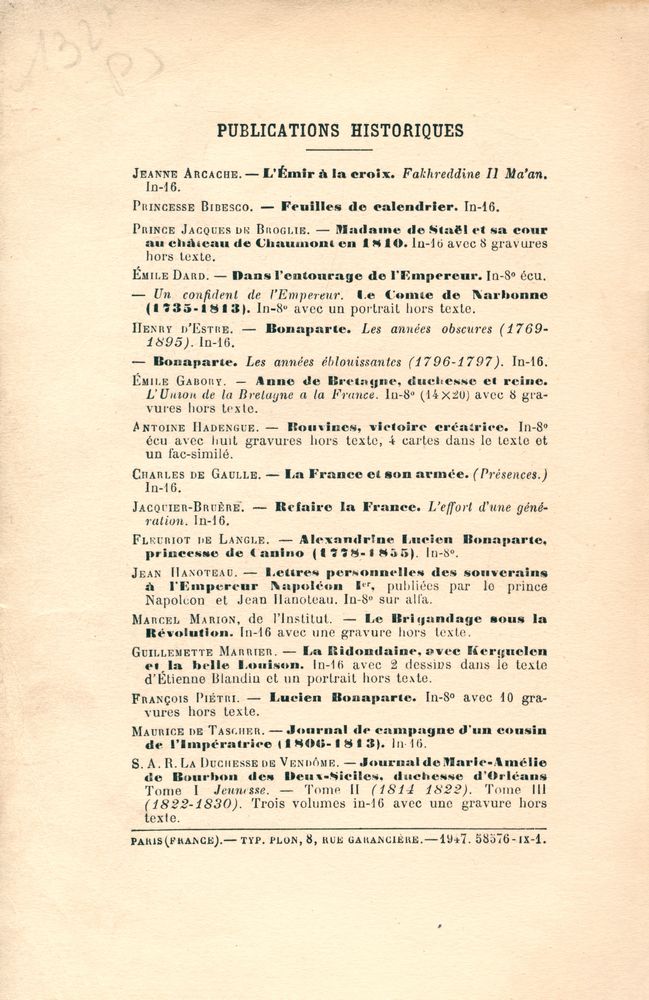 『BILAN DE L'HISTOIRE』 3