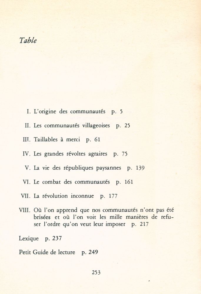 『Les paysans : Les républiques villageoises 10e - 19e siècles』 2