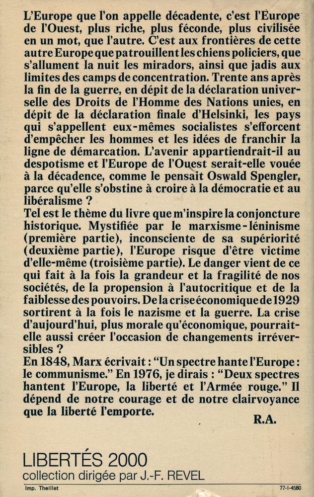 『PLAIDOYER POUR L'EUROPE DÉCADENTE』 5